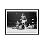 Boxers Muhammad Ali and Sonny Liston Fighting, 48" X 36"