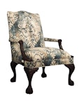 Carved Wood Occasional Chair