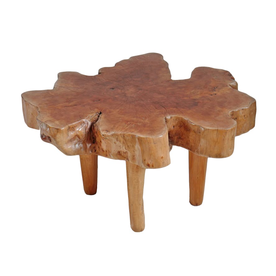 Chestnut Lychee Stump Coffee Table Mix Furniture Boutique