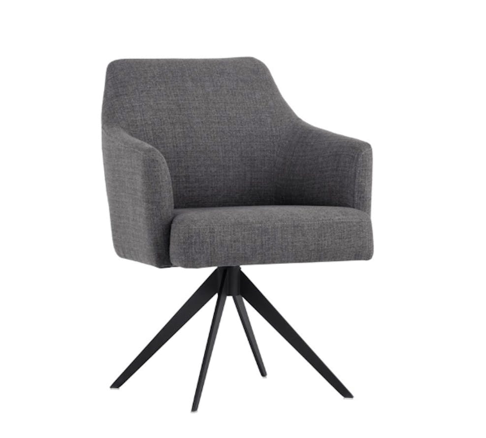 Sydney Swivel Chair Coastal Grey Fabric Rite At Home