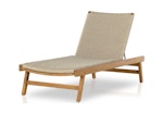 Diego Outdoor Chaise in Ivory Beige
