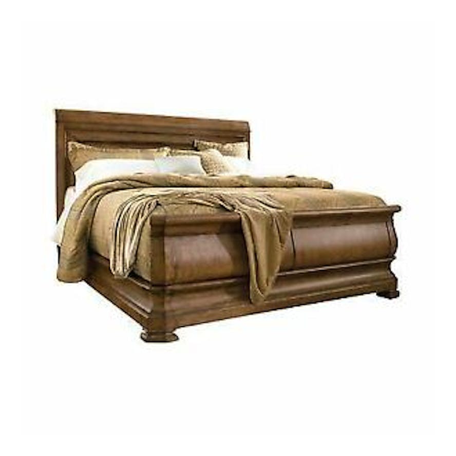 Louie King Sleigh Bed Woodland Creek Furniture Boutique
