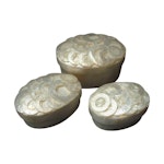  Capiz Shell Jewelry Boxes - Set of 3