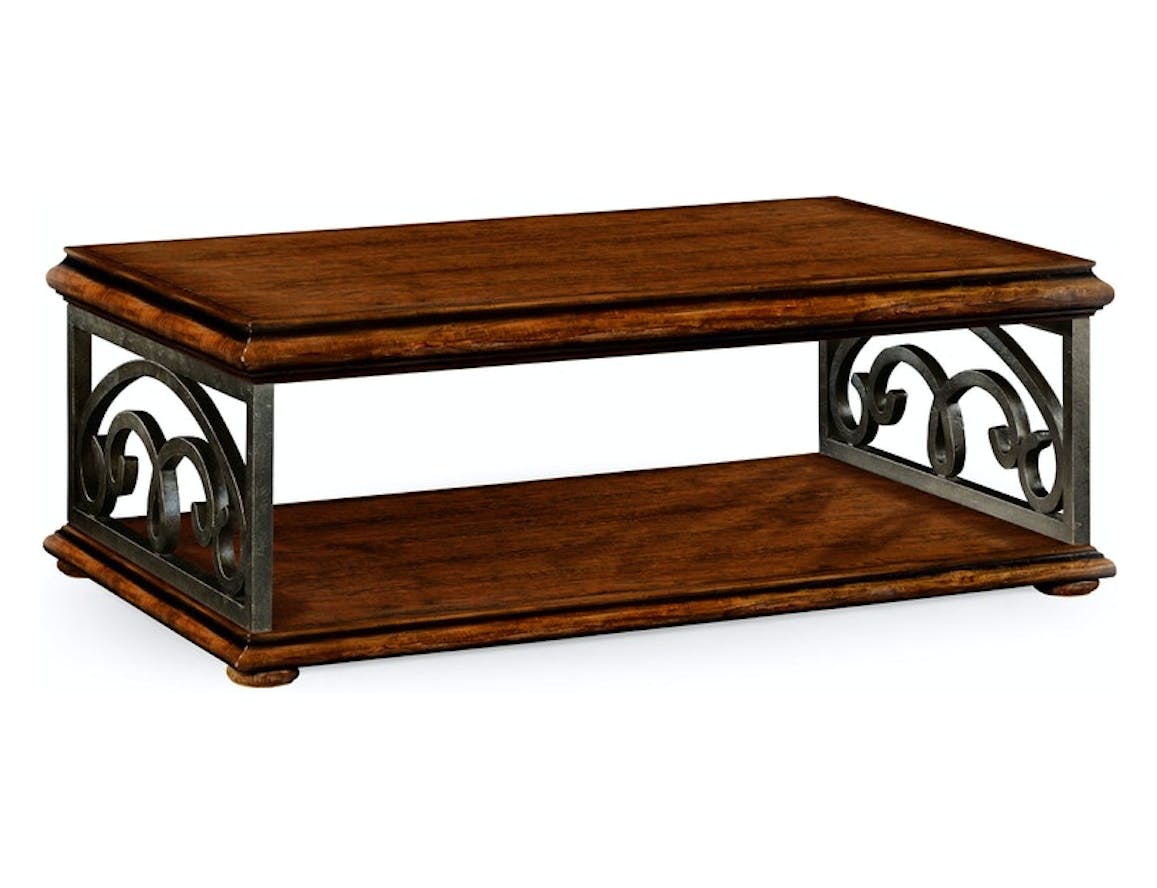 Rustic Walnut Coffee Table Madden Mcfarland Interiors Boutique Furniture In Leawood Ks