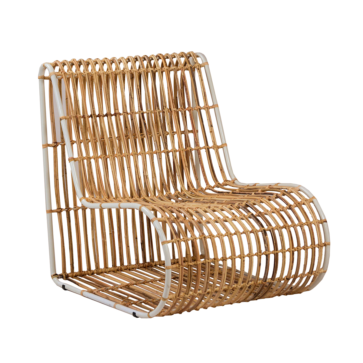 Modern Bamboo Strip Side Chair Mix Furniture Boutique