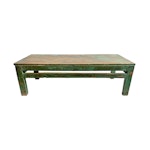 Vintage Colonial Green Coffee Table