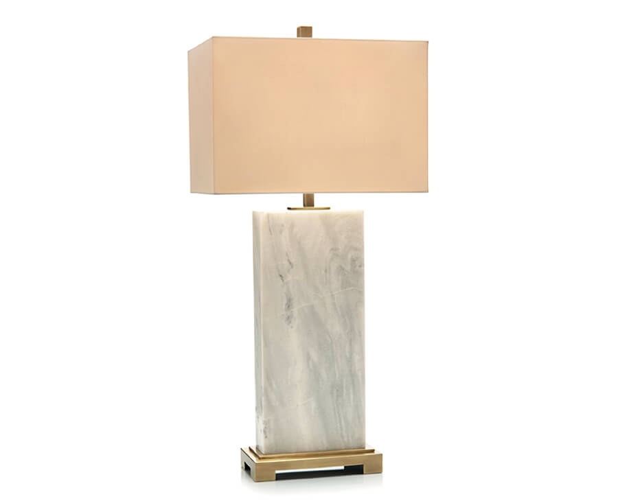 marble slab table lamp