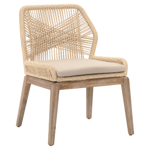 rope woven dining chair