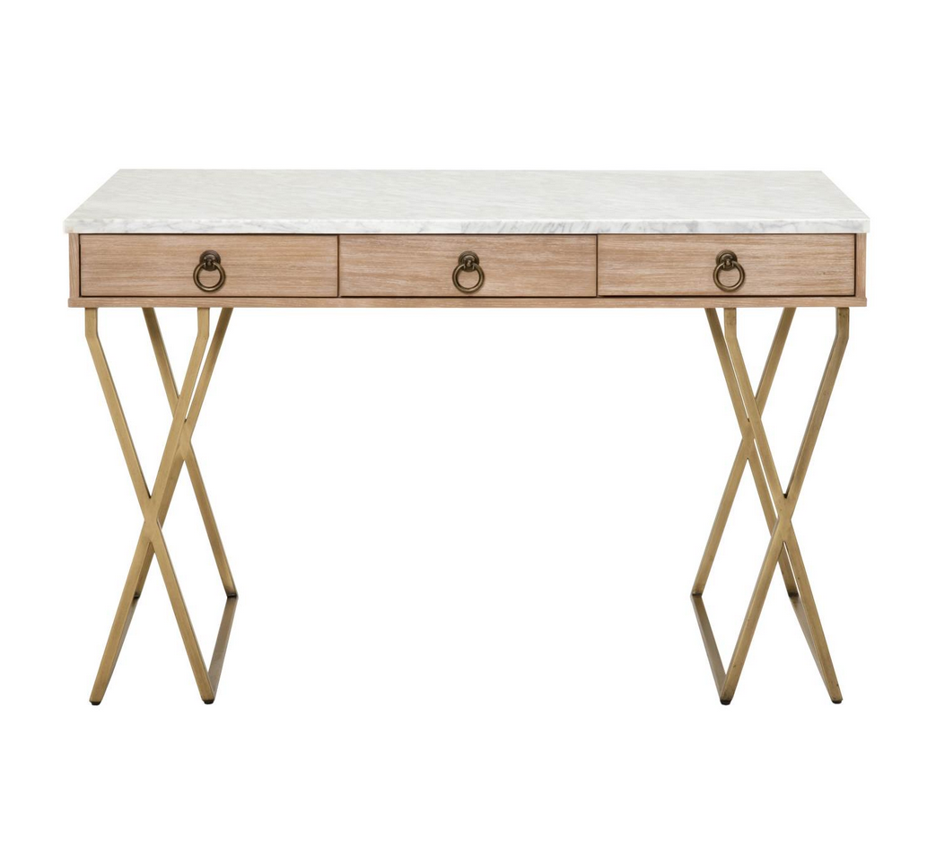 carrera marble top desk