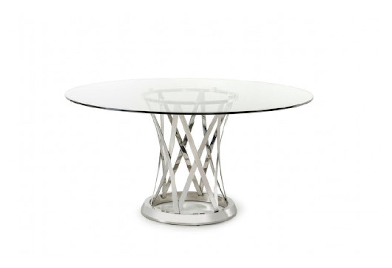 Modern Round Glass Dining Table BoHo Furniture Gallery Boutique