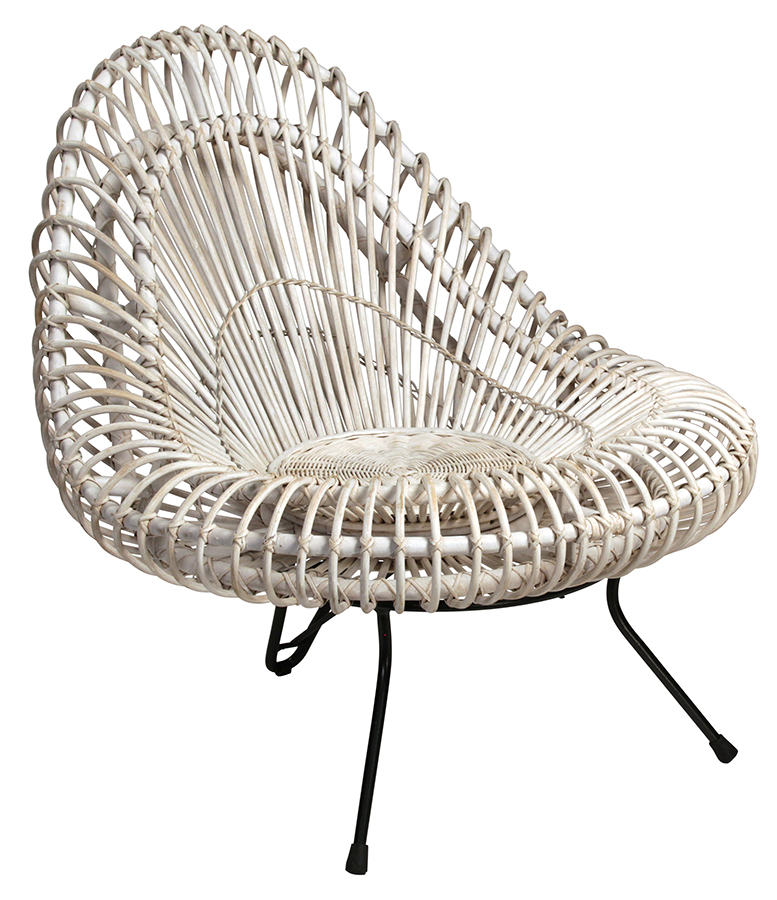 The White Woven Outdoor Chair Kelly I Designs Boutique furniture in